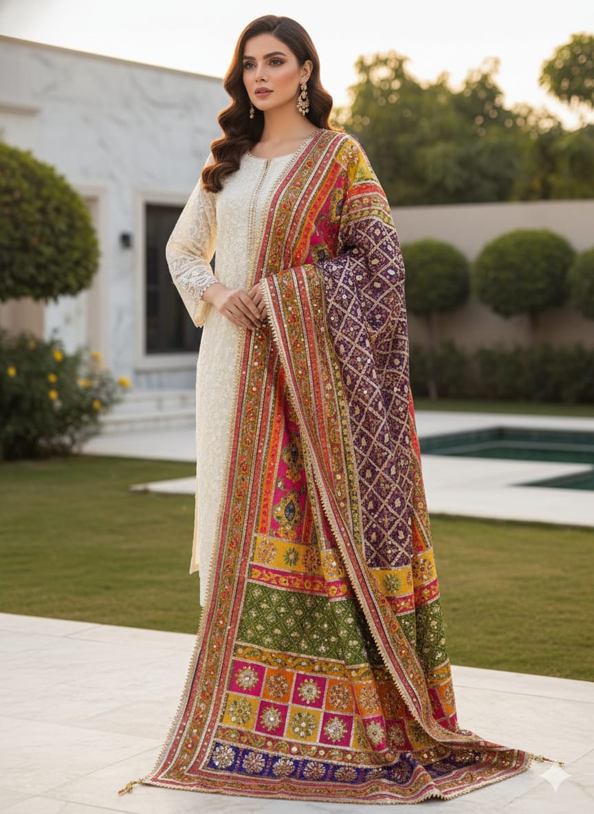 Luxury Embroidered Party wear Ready To Ship