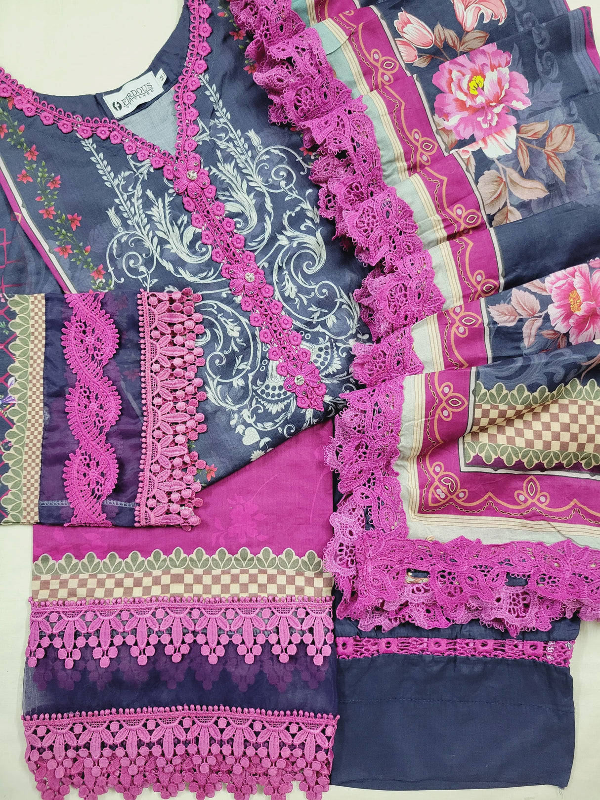 Firdous Resham Luxury Lawn Collection