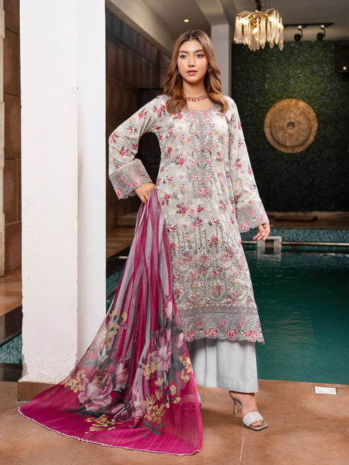 Munira Designers Embroidered Lawn