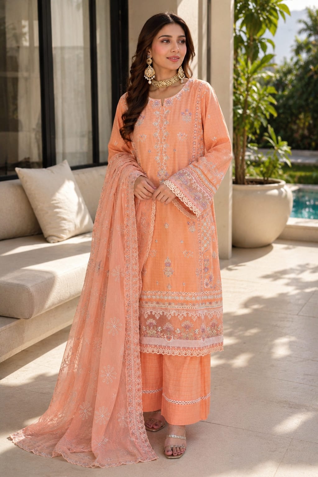 Bint-E-Noor Lawn Embroidered Collection