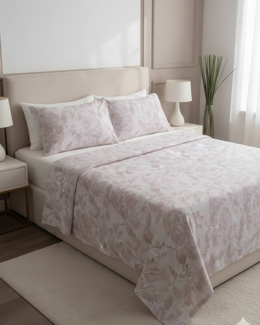 Pakistani King Size Bedcover with matching Pillow Covers