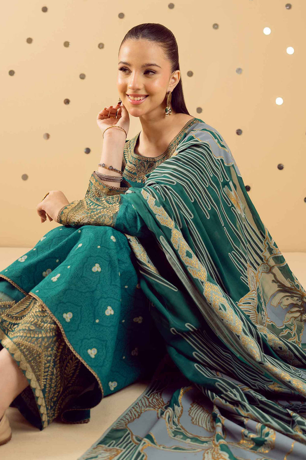 3 Piece Embroidered Suit by Nishat Linen
