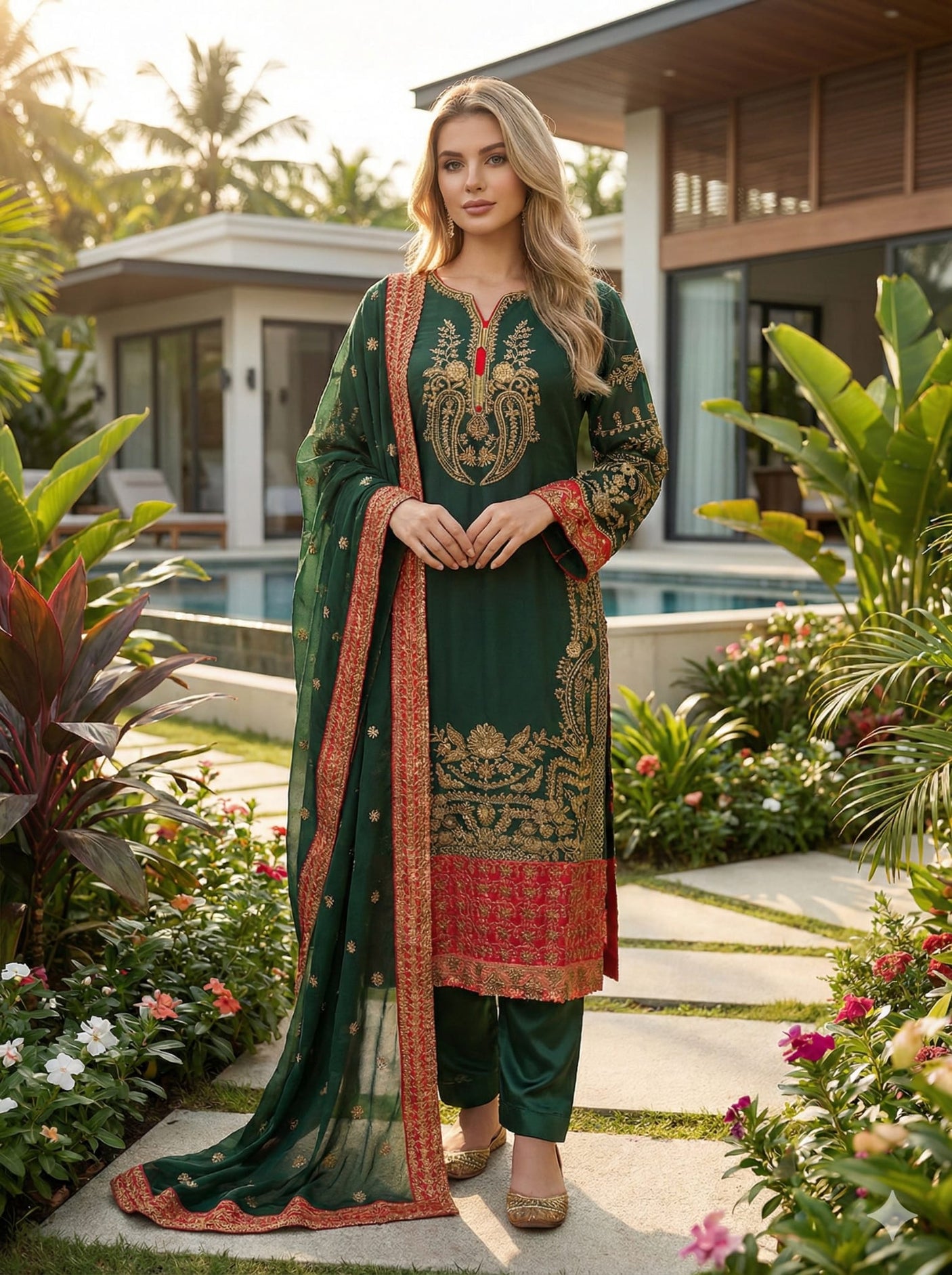 Luxury Embroidered Party wear Ready To Ship