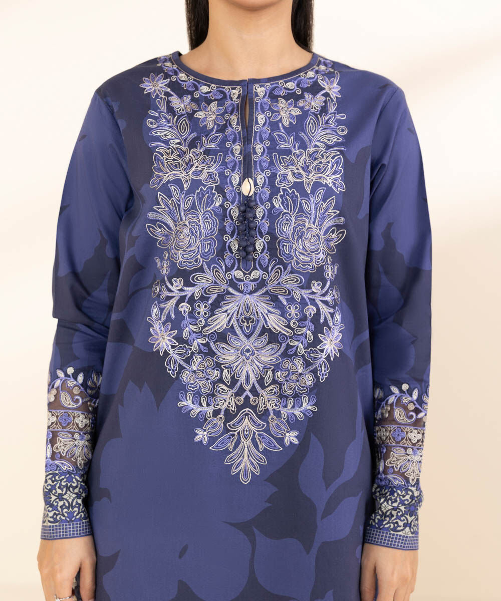 Sapphire Embroidered Lawn