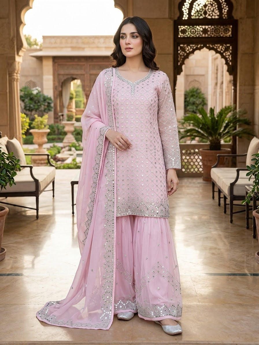 Indian Party Wear Gharara Suit