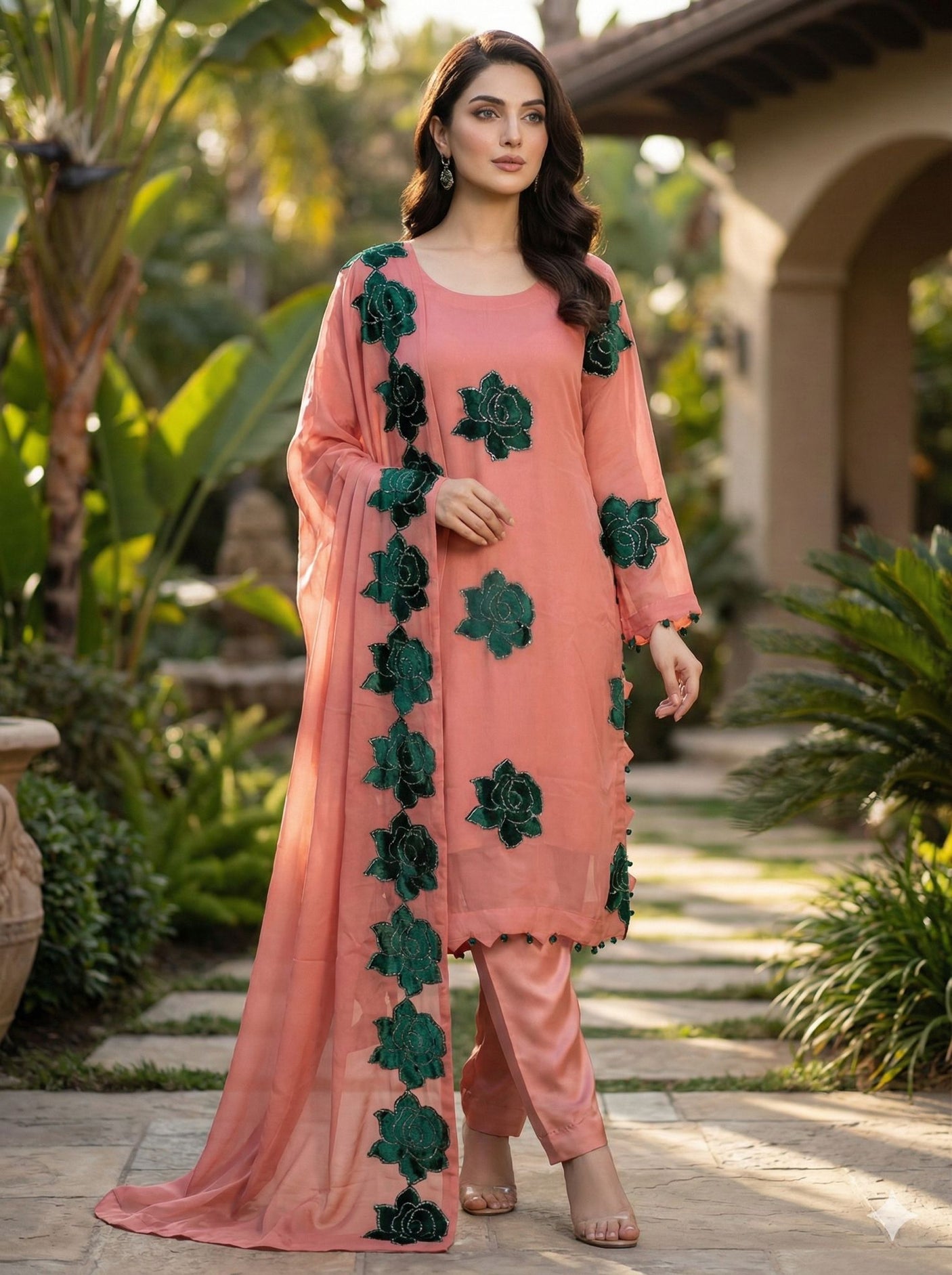 Luxury Embroidered Party wear Ready To Ship