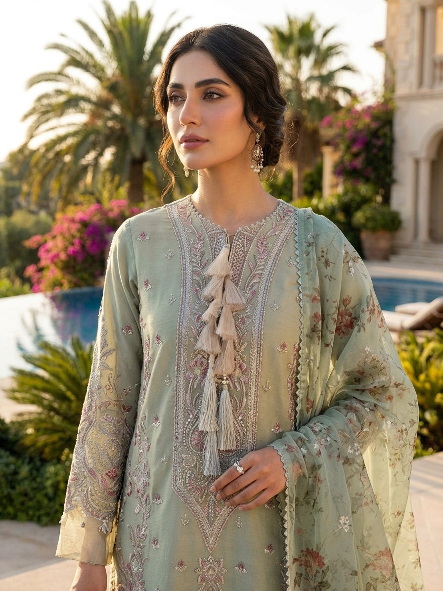 Afroze Luxury Embroidered Suit