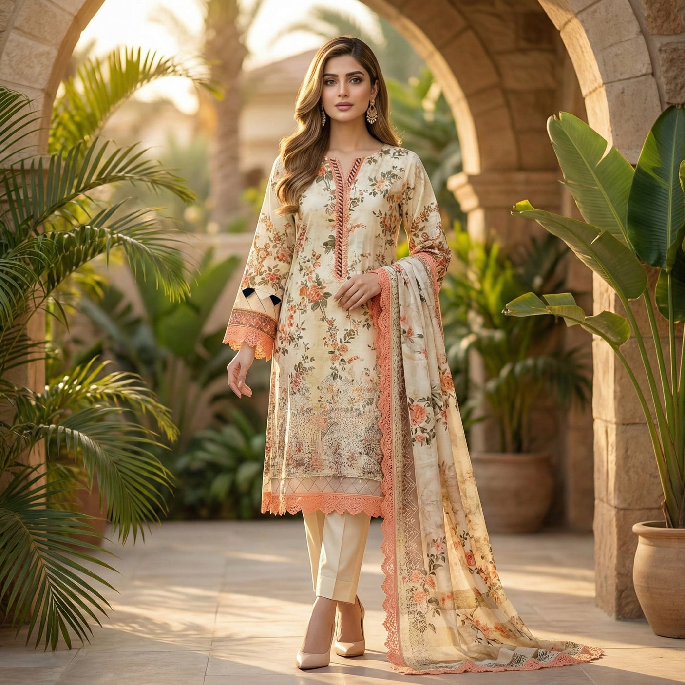 Firdous Premium Embroidered Lawn