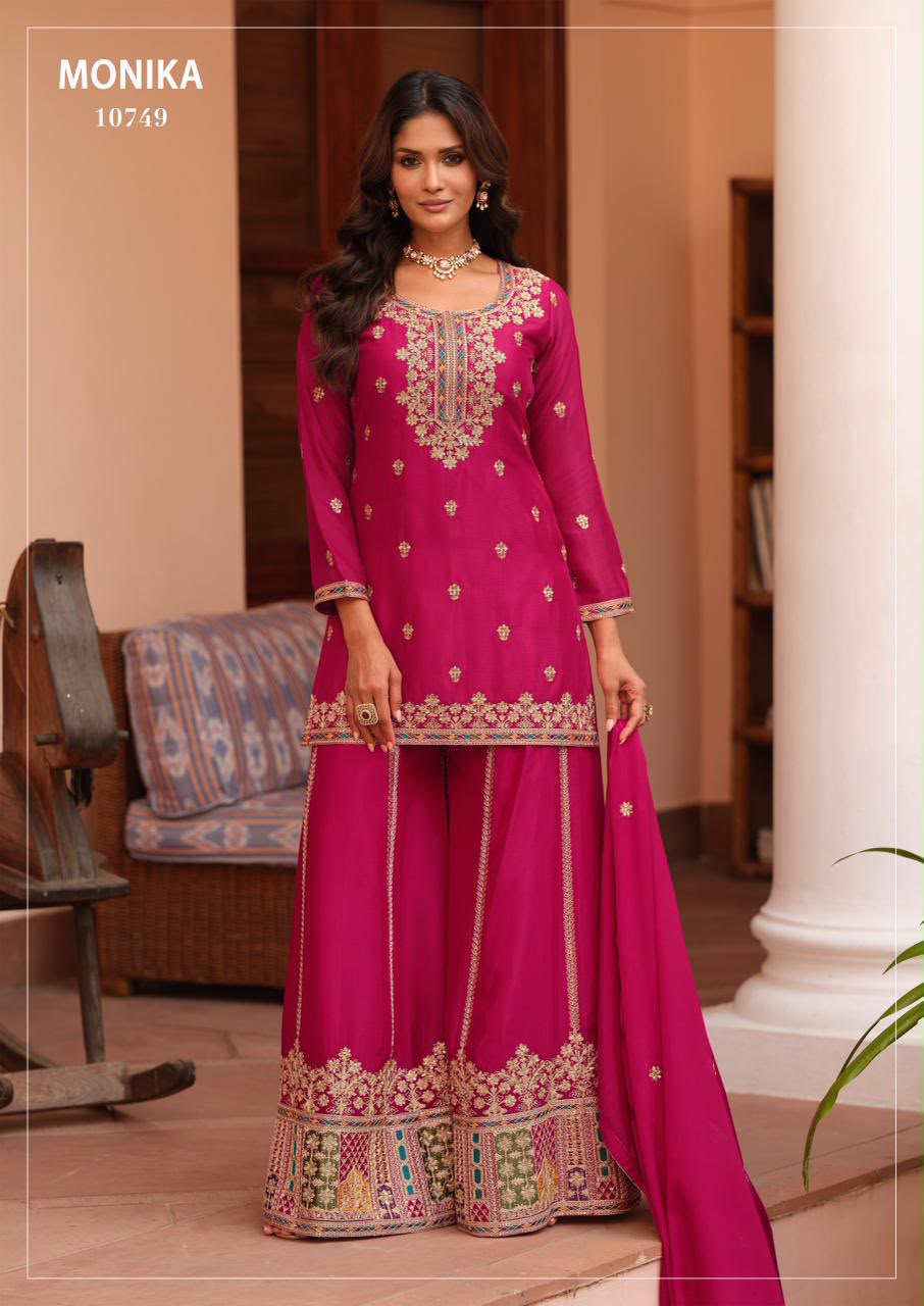 Indian Premium Chinon Silk Suit