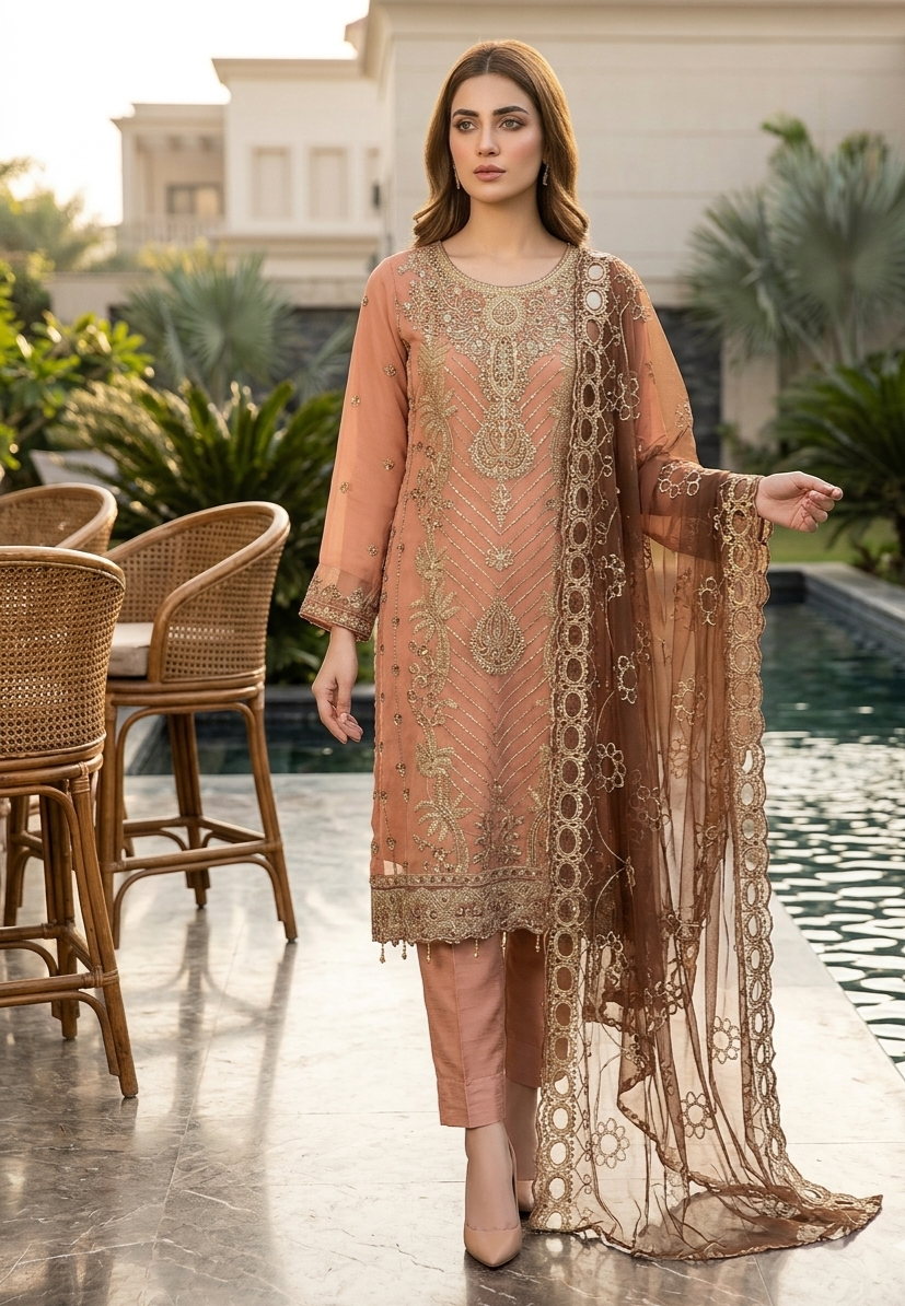 Bin Hameed Chiffon Embroidered Collection