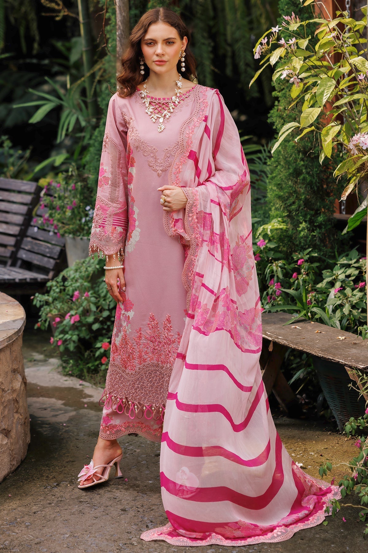 Charizma 3-PC Embroidered Lawn Suit