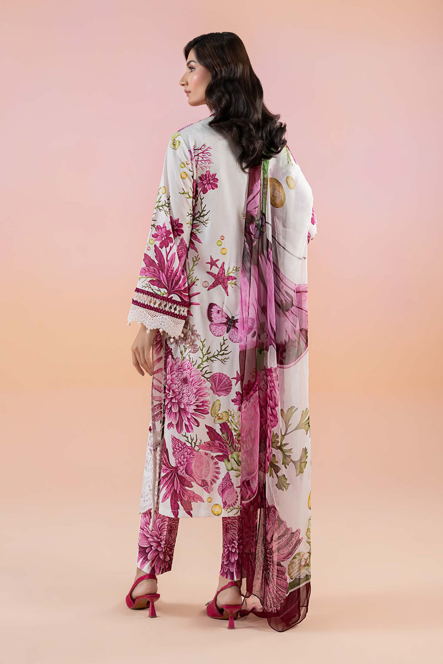 Maria. B. Embroidered Lawn Suit