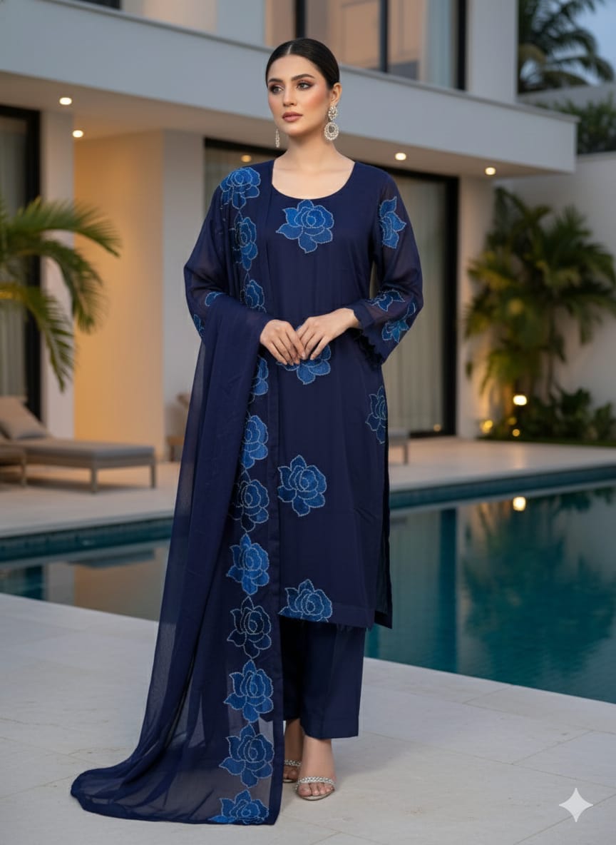 Luxury Embroidered Party wear Ready To Ship