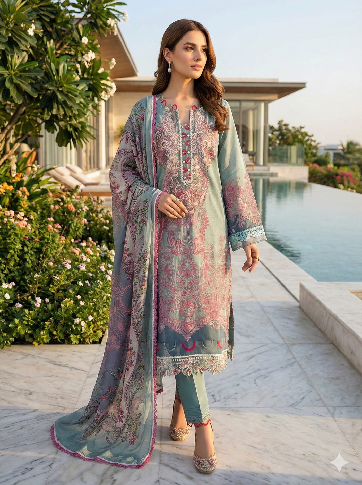 Jade Bliss Embroidery Lawn Collection