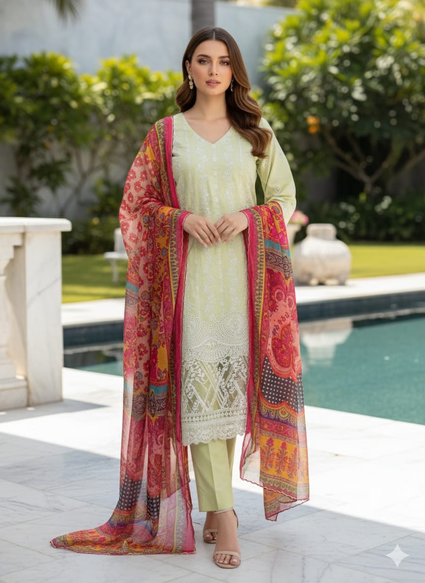 Luxury Embroidered Lawn Ready To Ship