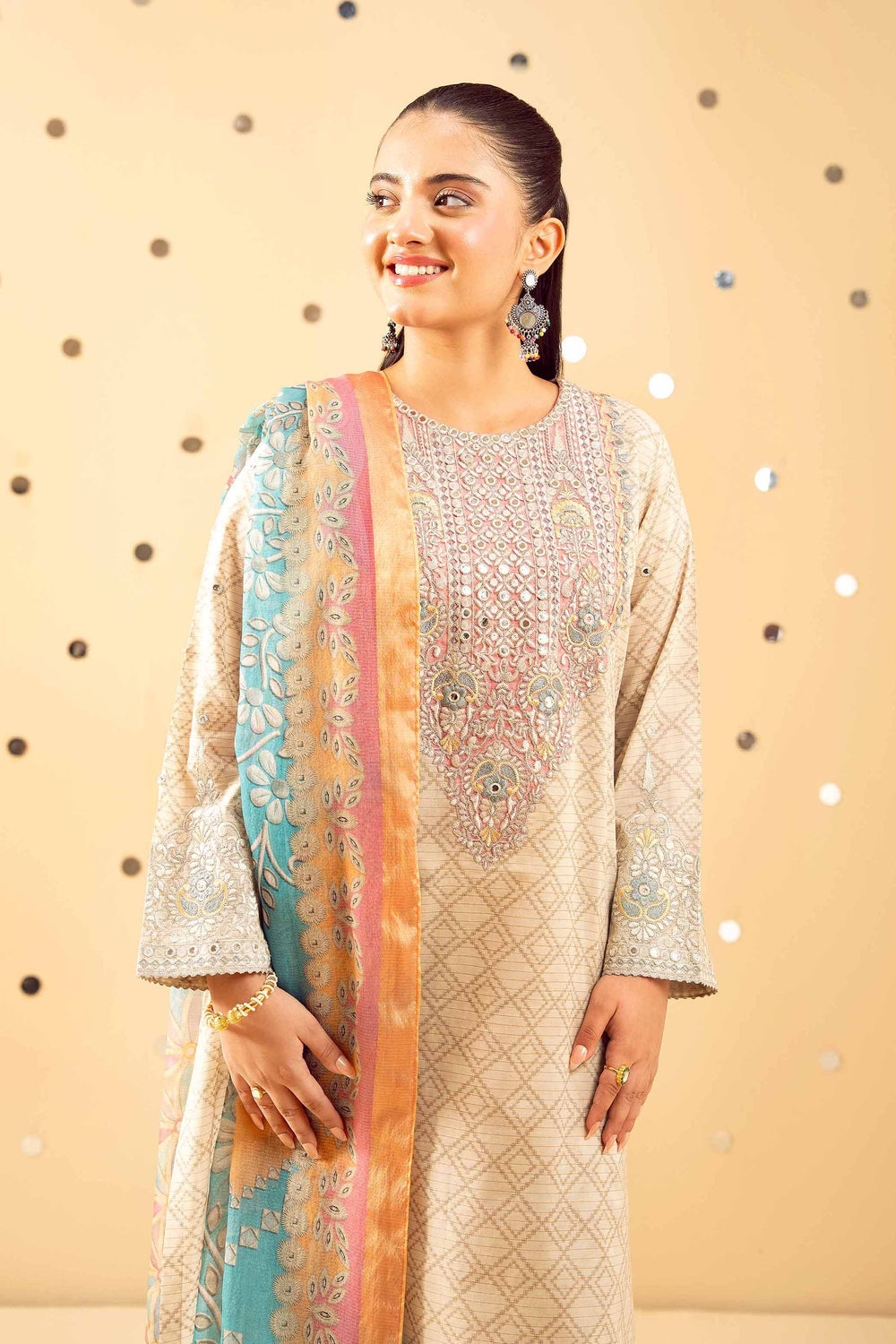 3 Piece Embroidered Suit by Nishat Linen