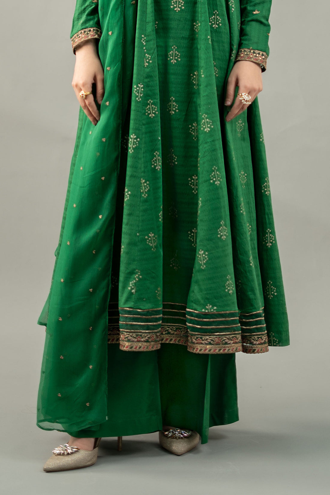 Maria. B. Embroidered Luxury Suit