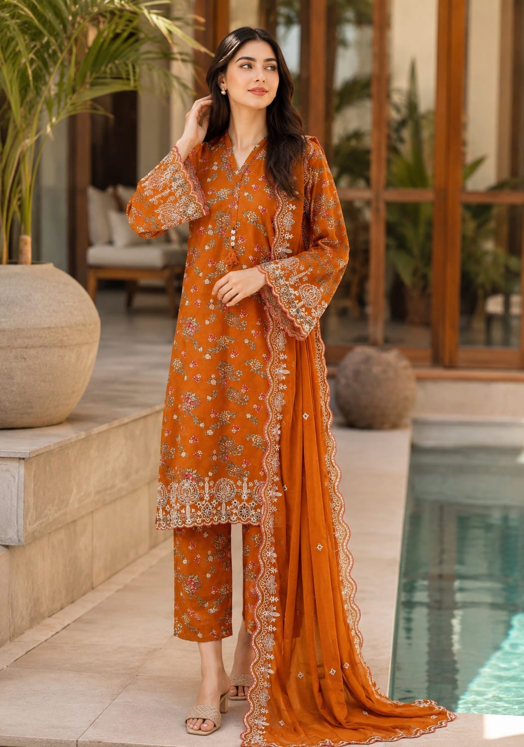 Sada Bahar Festive Embroidered Lawn