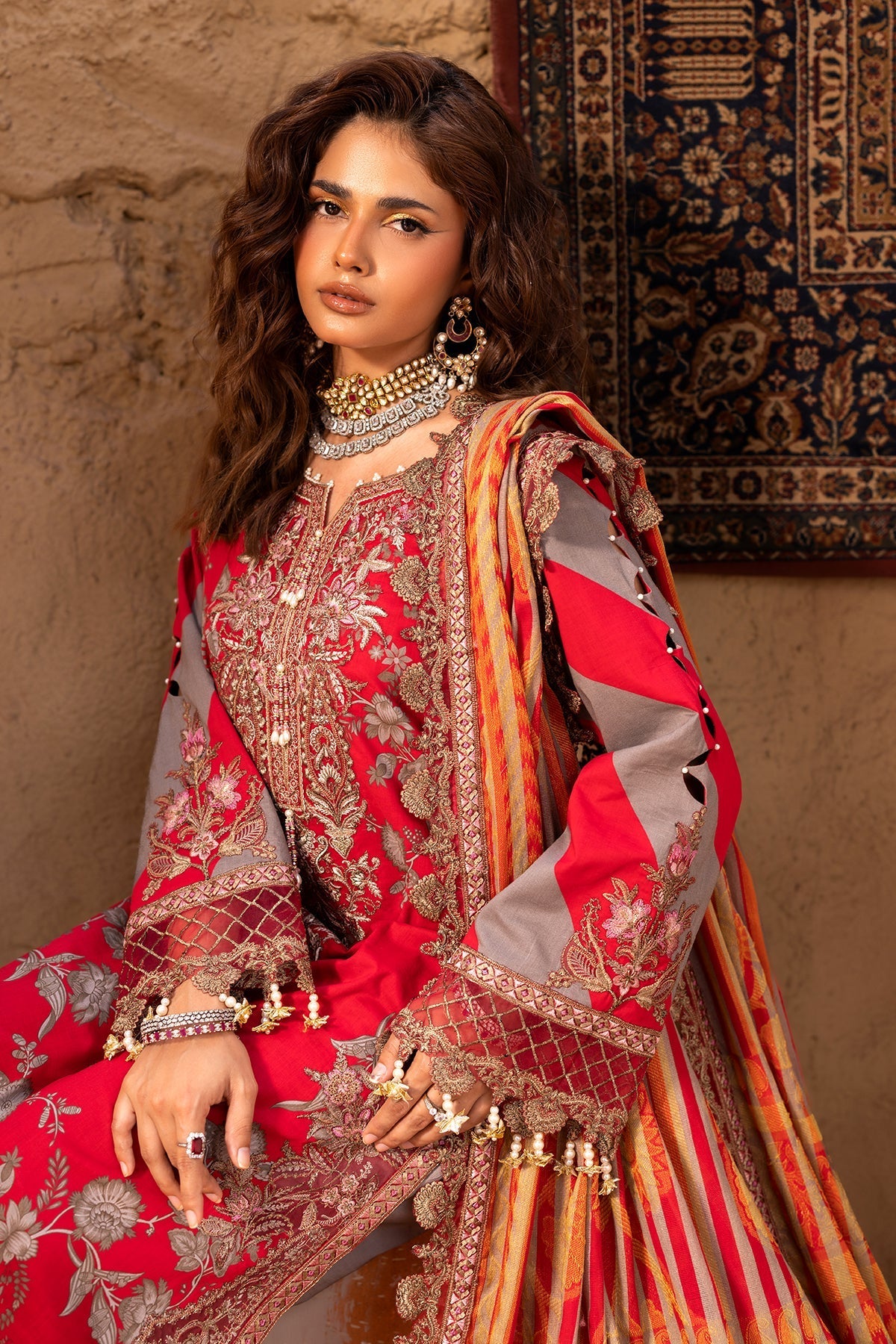 Charizma 3-PC Embroidered Lawn Suit