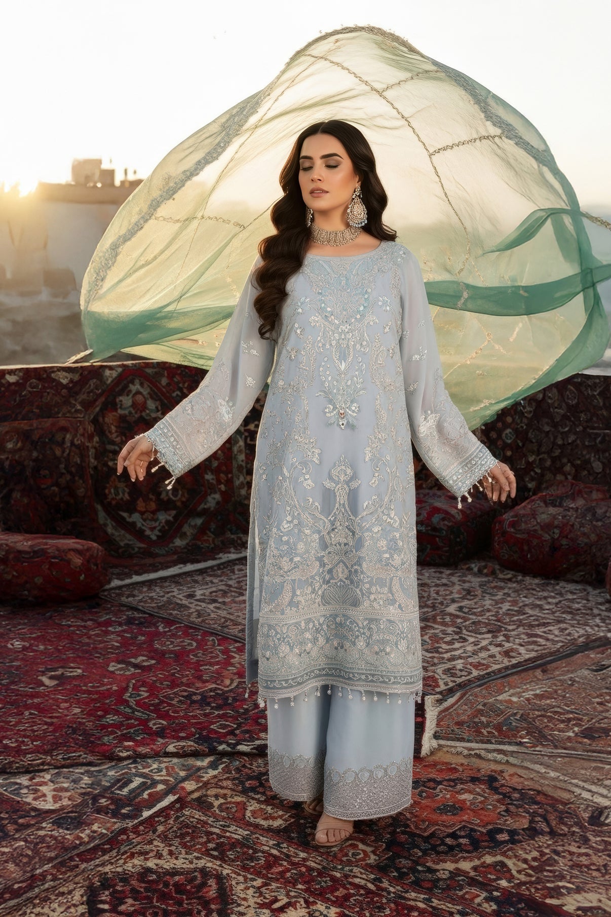 Imrozia Embroidered Chiffon Collection