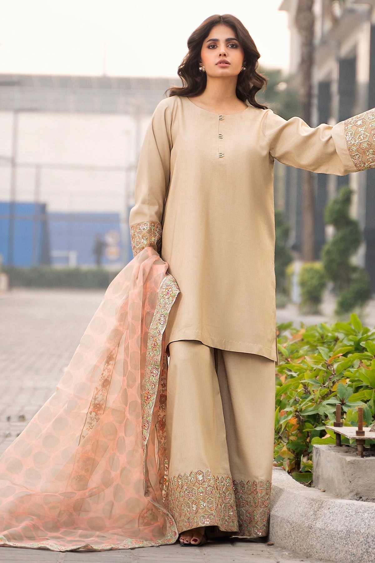 Charizma Luxury Embroidered Suit