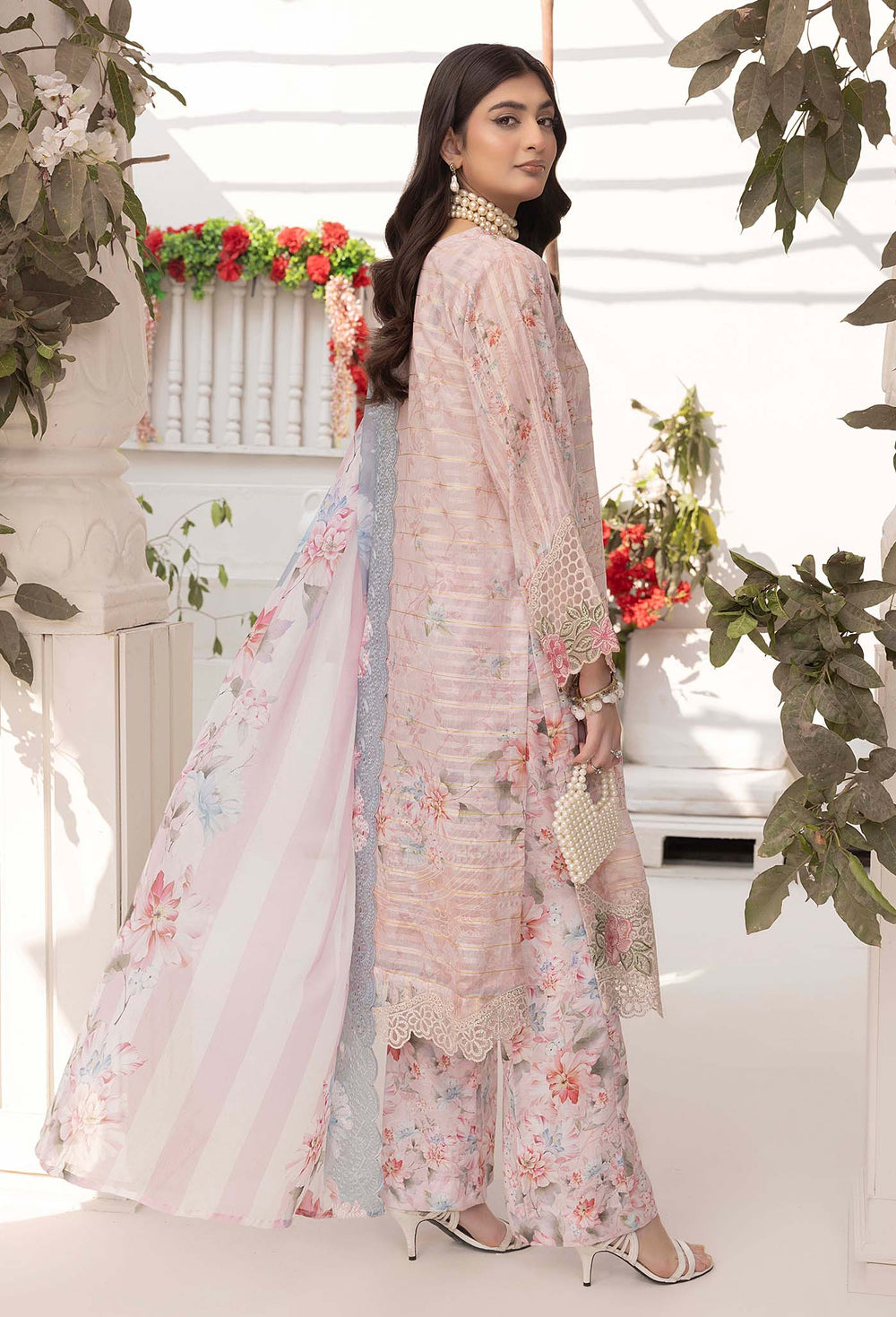 Adan's Libas Embroidered Lawn