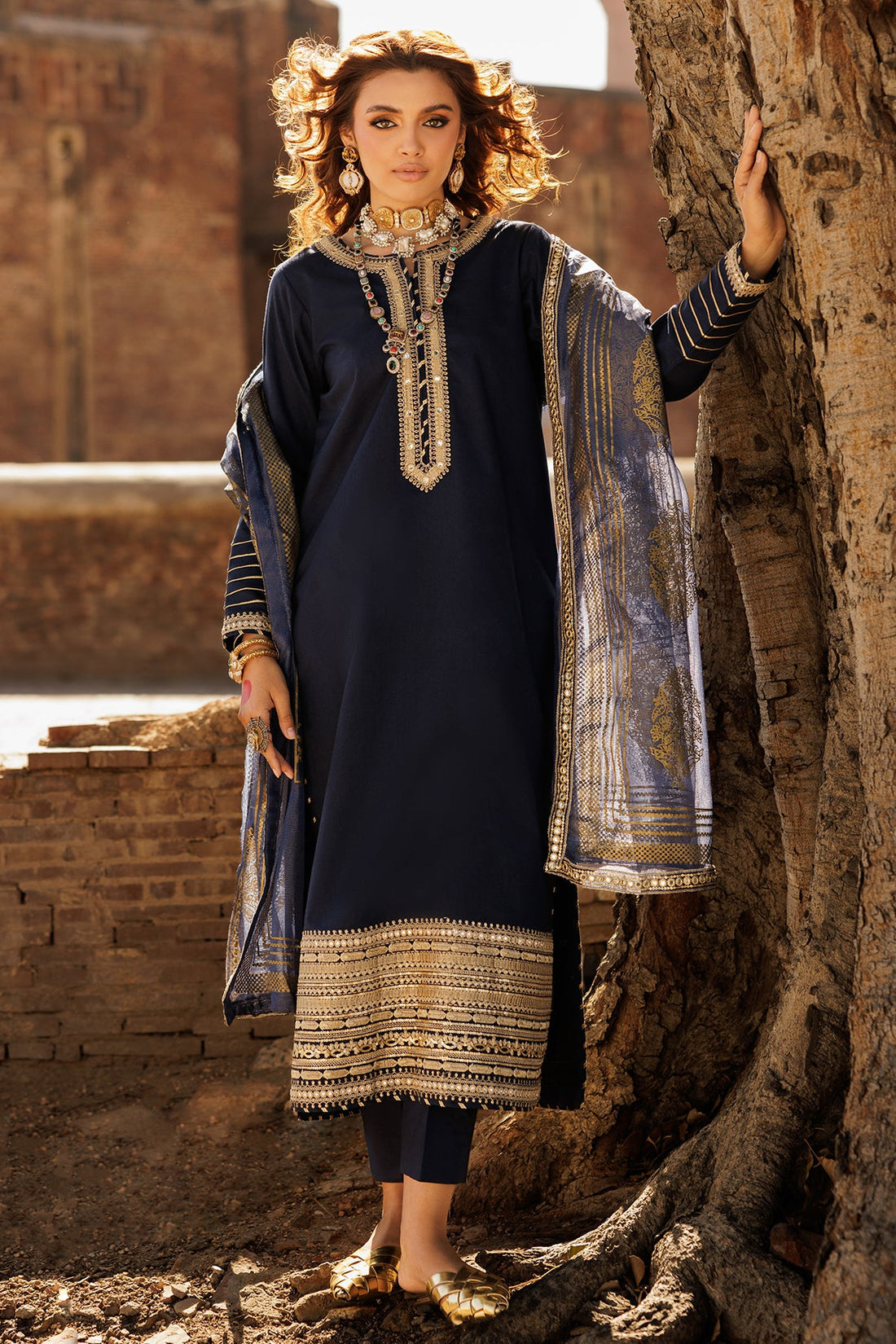 Charizma 3-PC Embroidered Lawn Suit