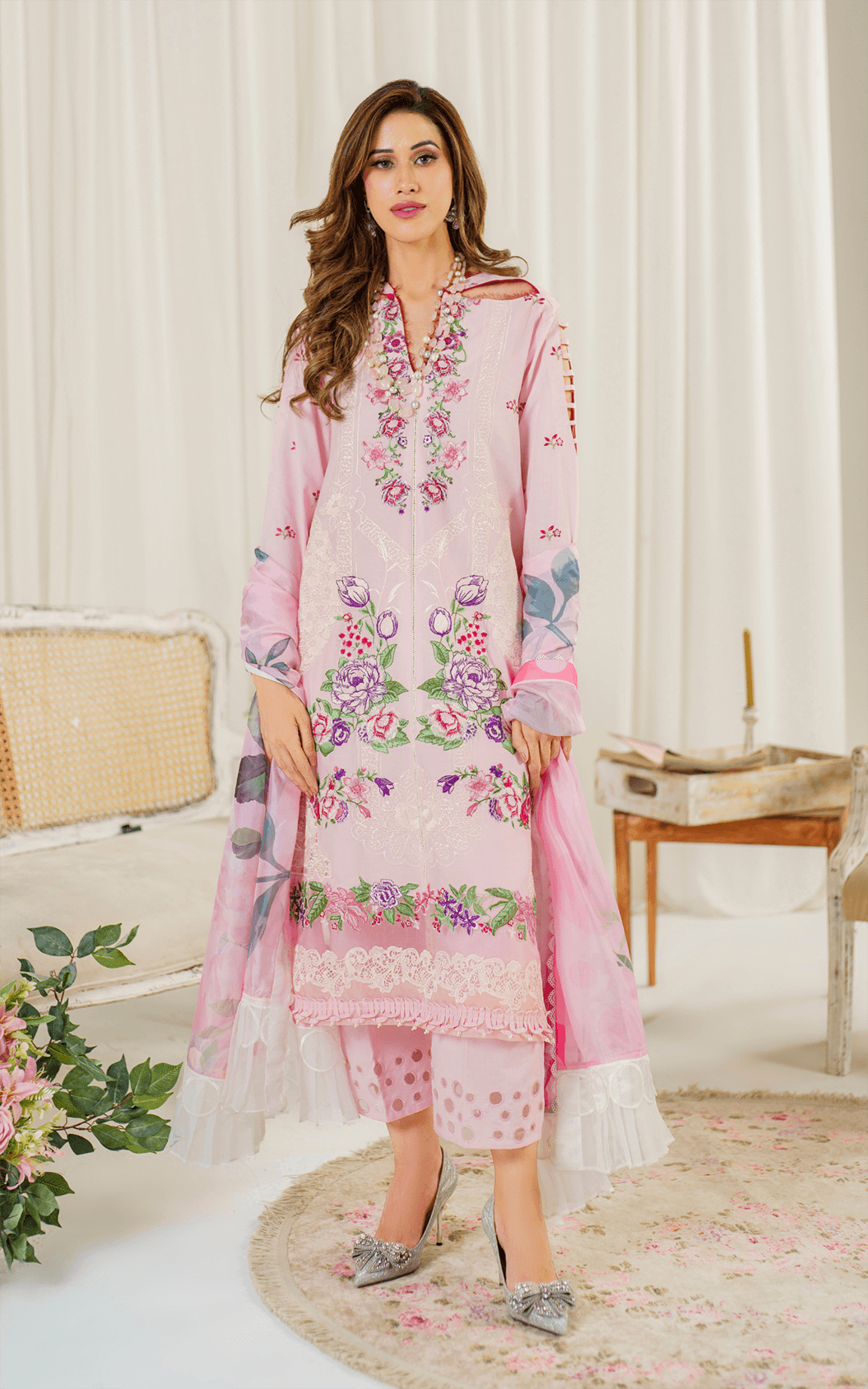 Pretty in Pink by Asifa & Nabeel Premium Lawn