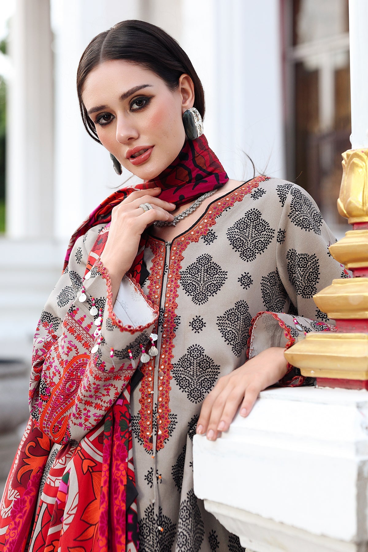 Aniiq By Charizma Embroidered Suit