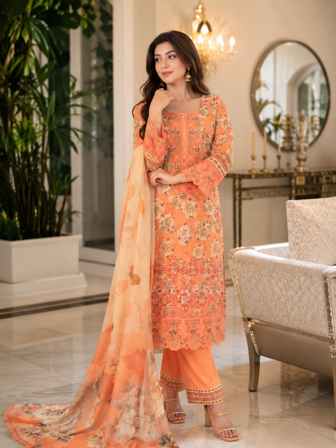 Munira Designers Embroidered Lawn