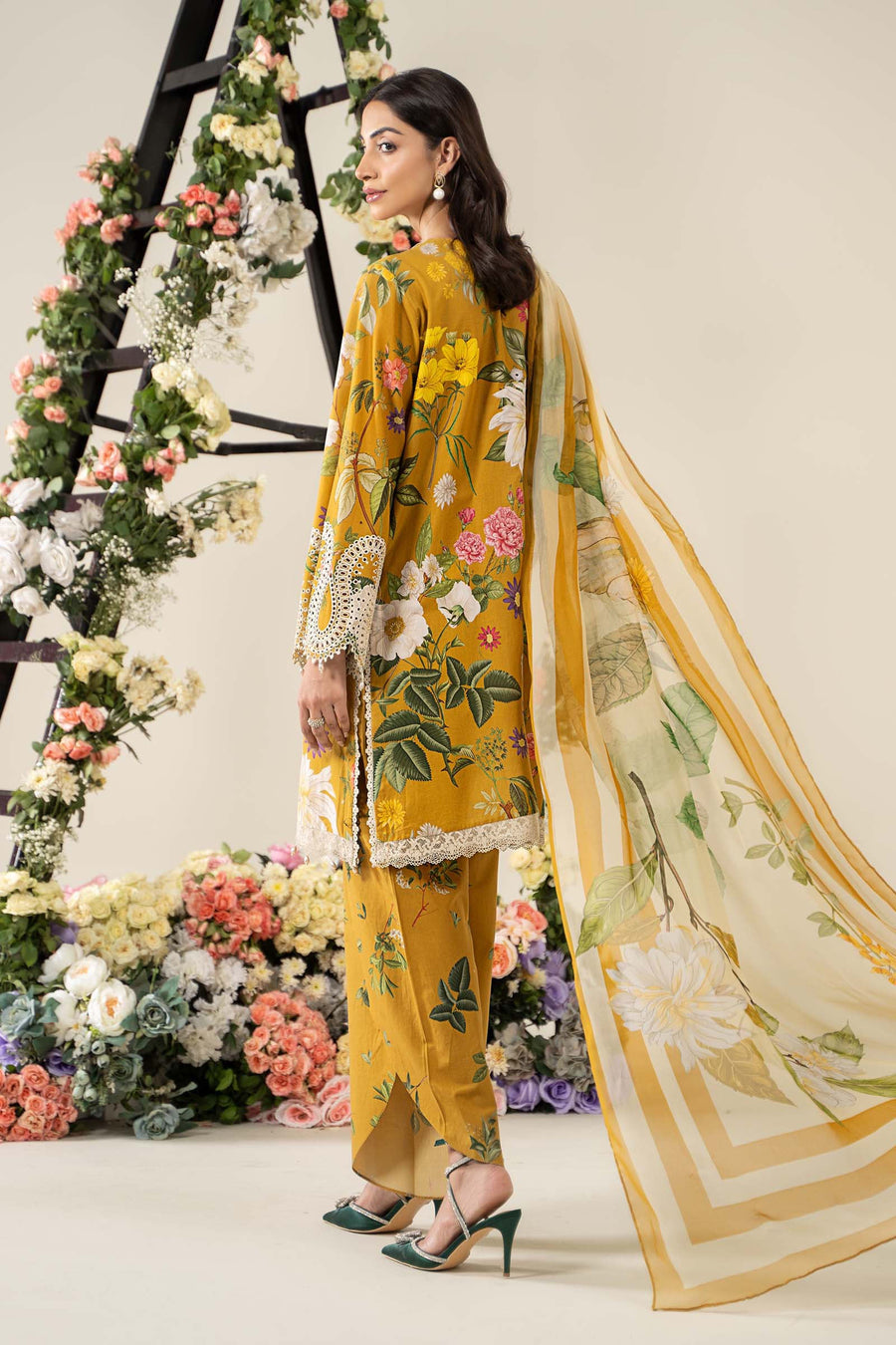 Maria. B. Embroidered Lawn Suit