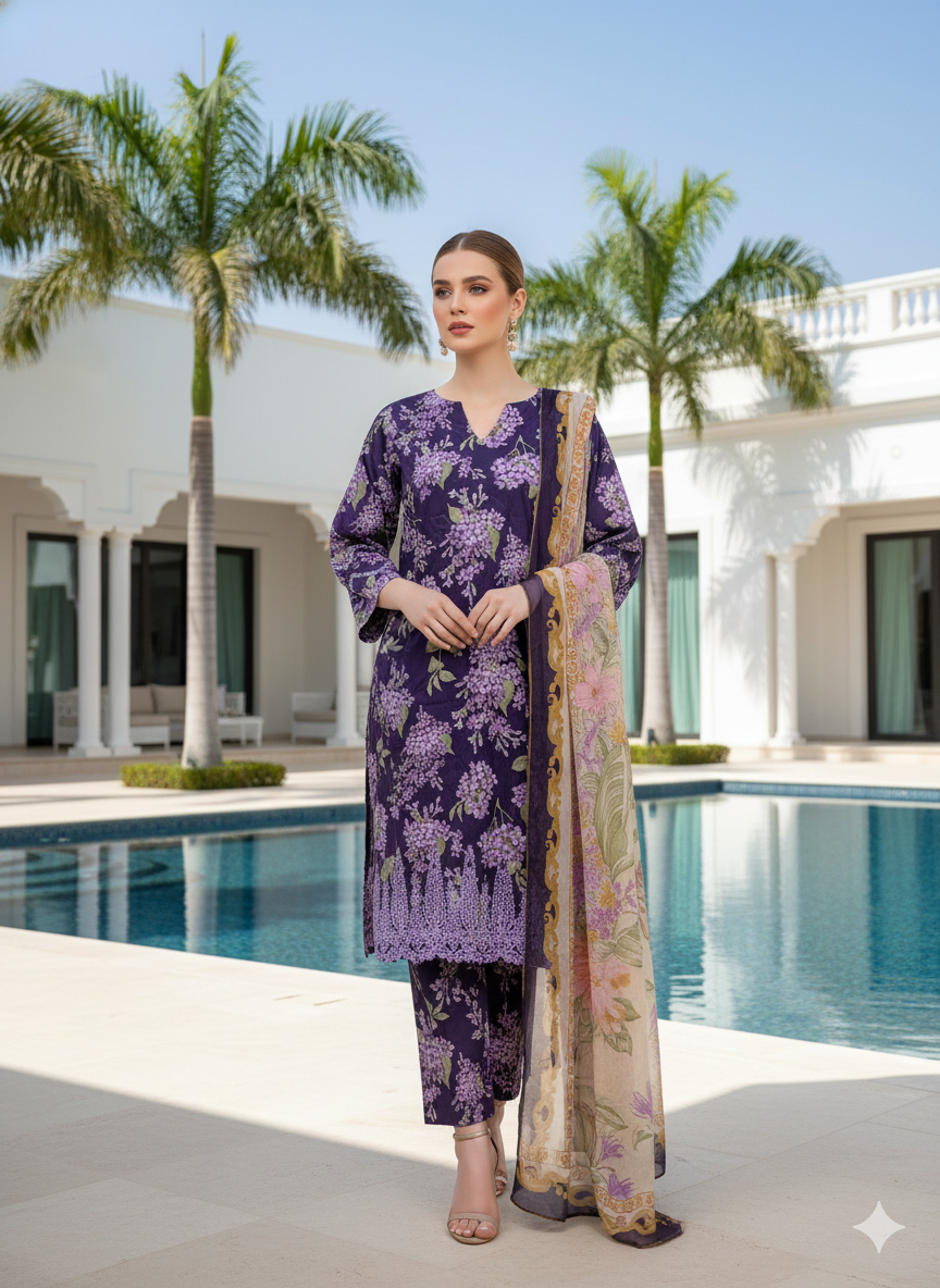 Luxury Embroidered Lawn Ready To Ship