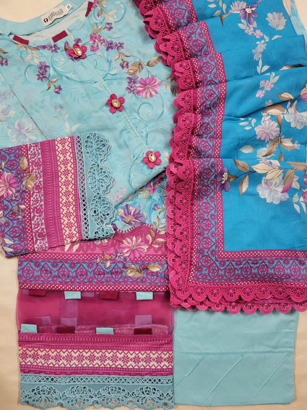 Firdous Resham Luxury Lawn Collection