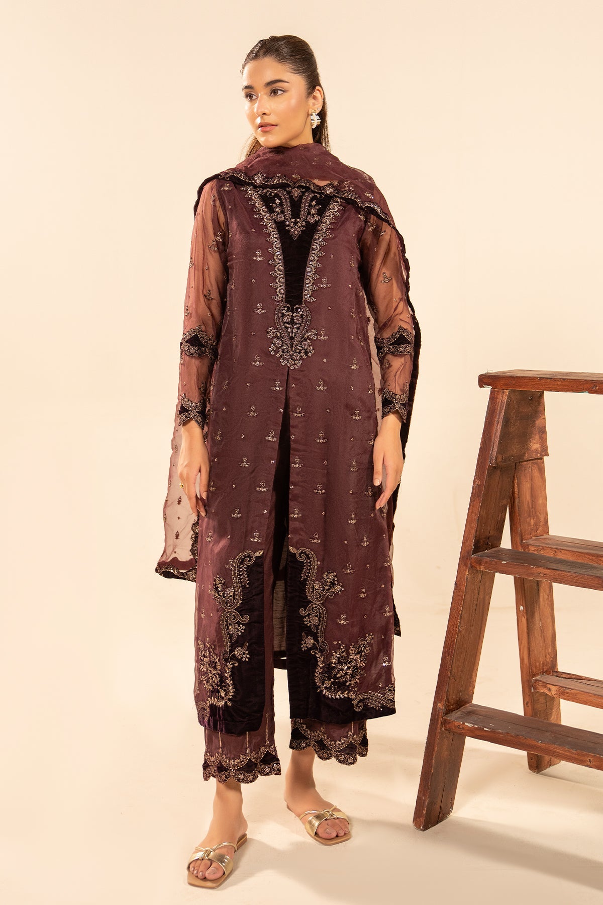 Luxury Embroidered Suit By Charizma