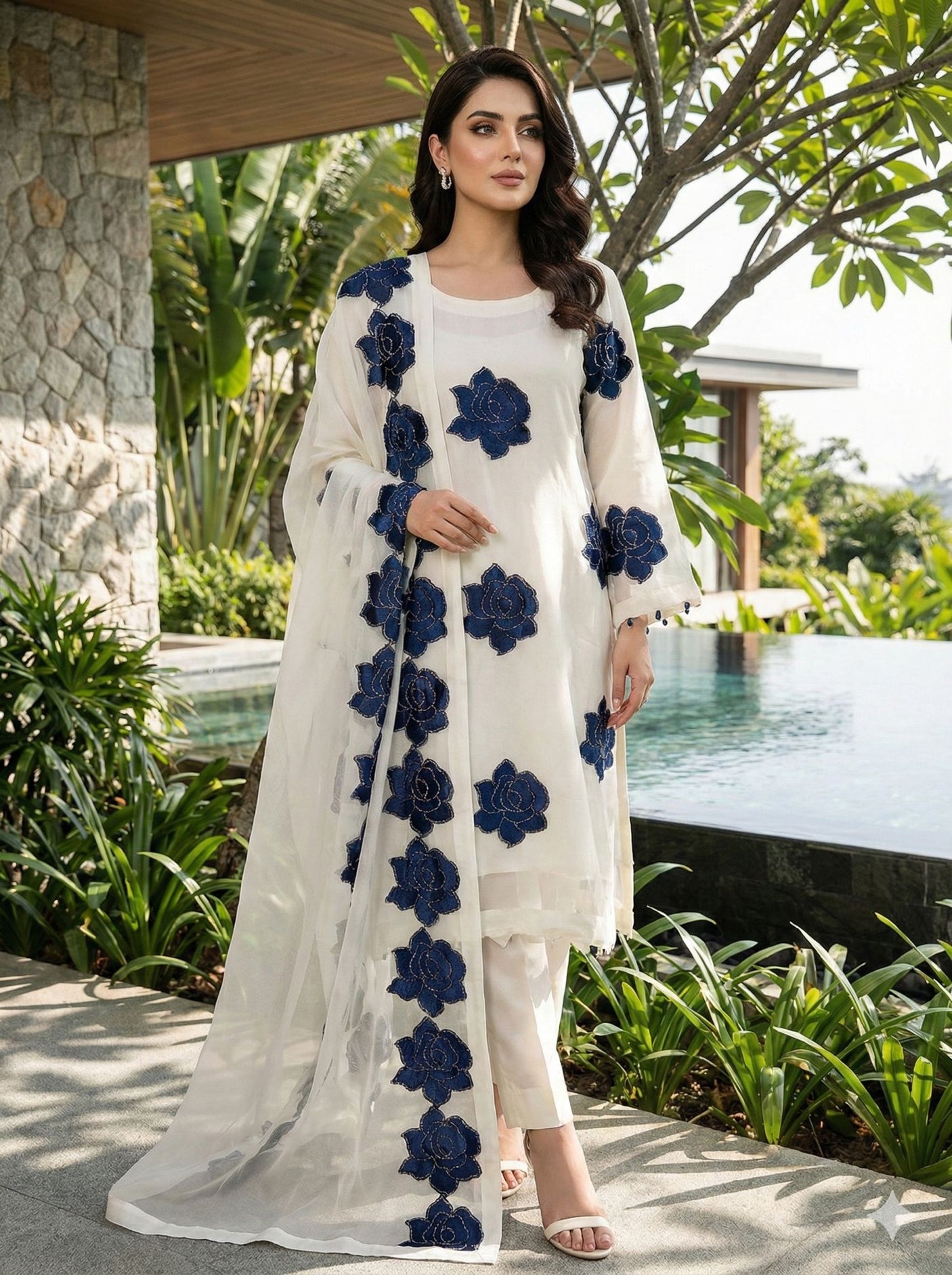 Luxury Embroidered Party wear Ready To Ship