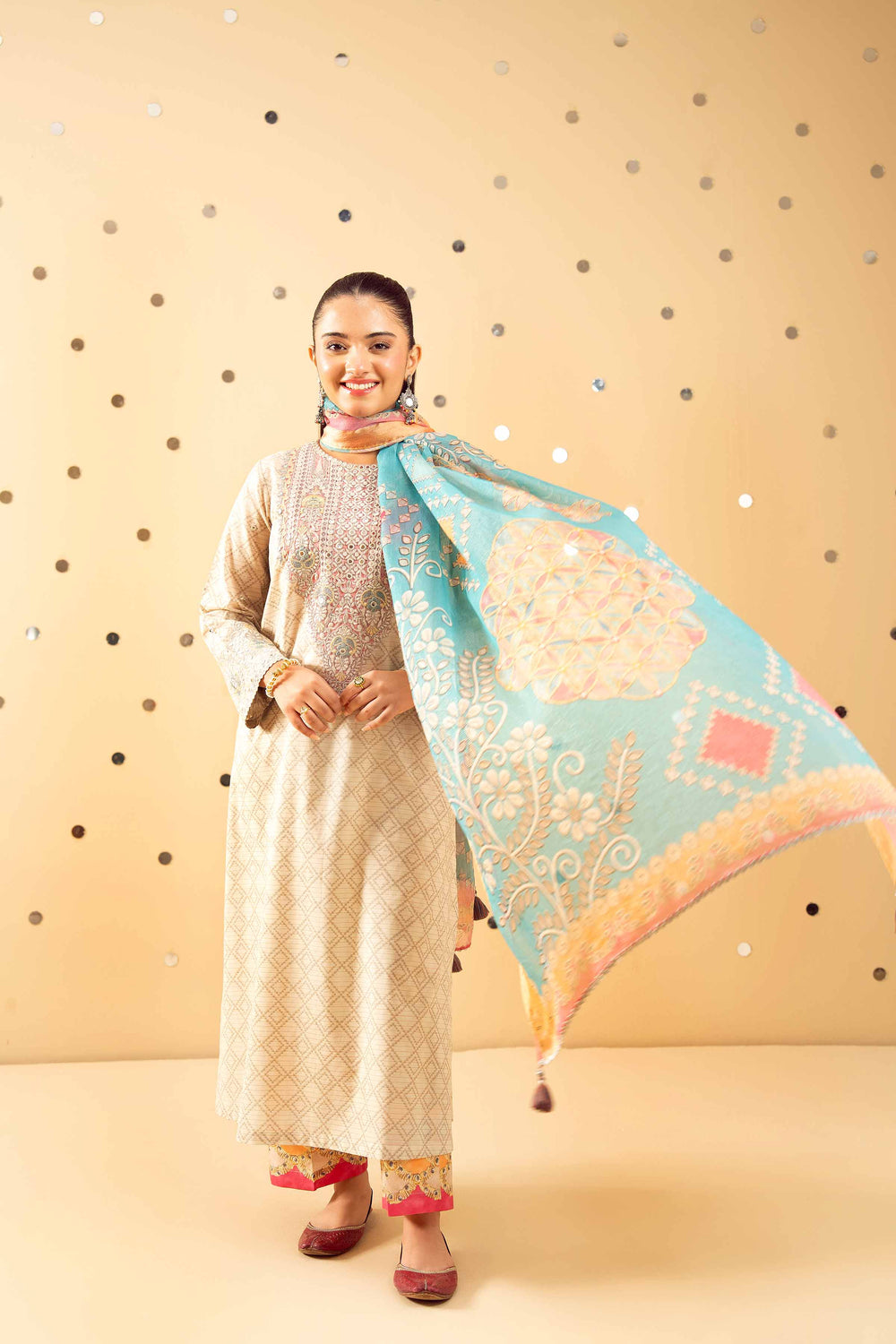 3 Piece Embroidered Suit by Nishat Linen