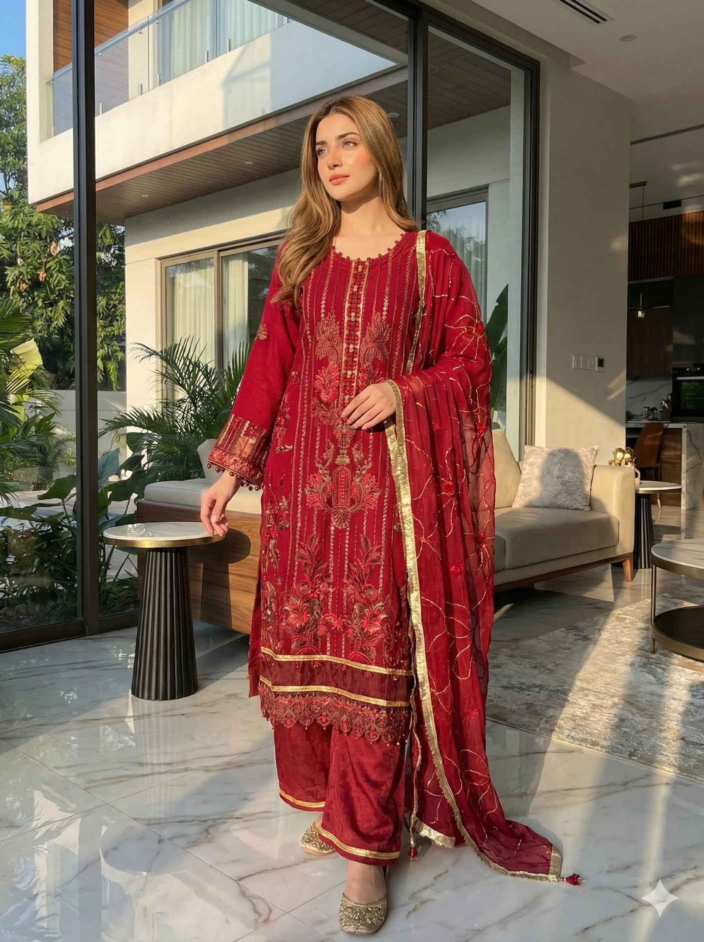 Luxury Embroidered Party wear Ready To Ship