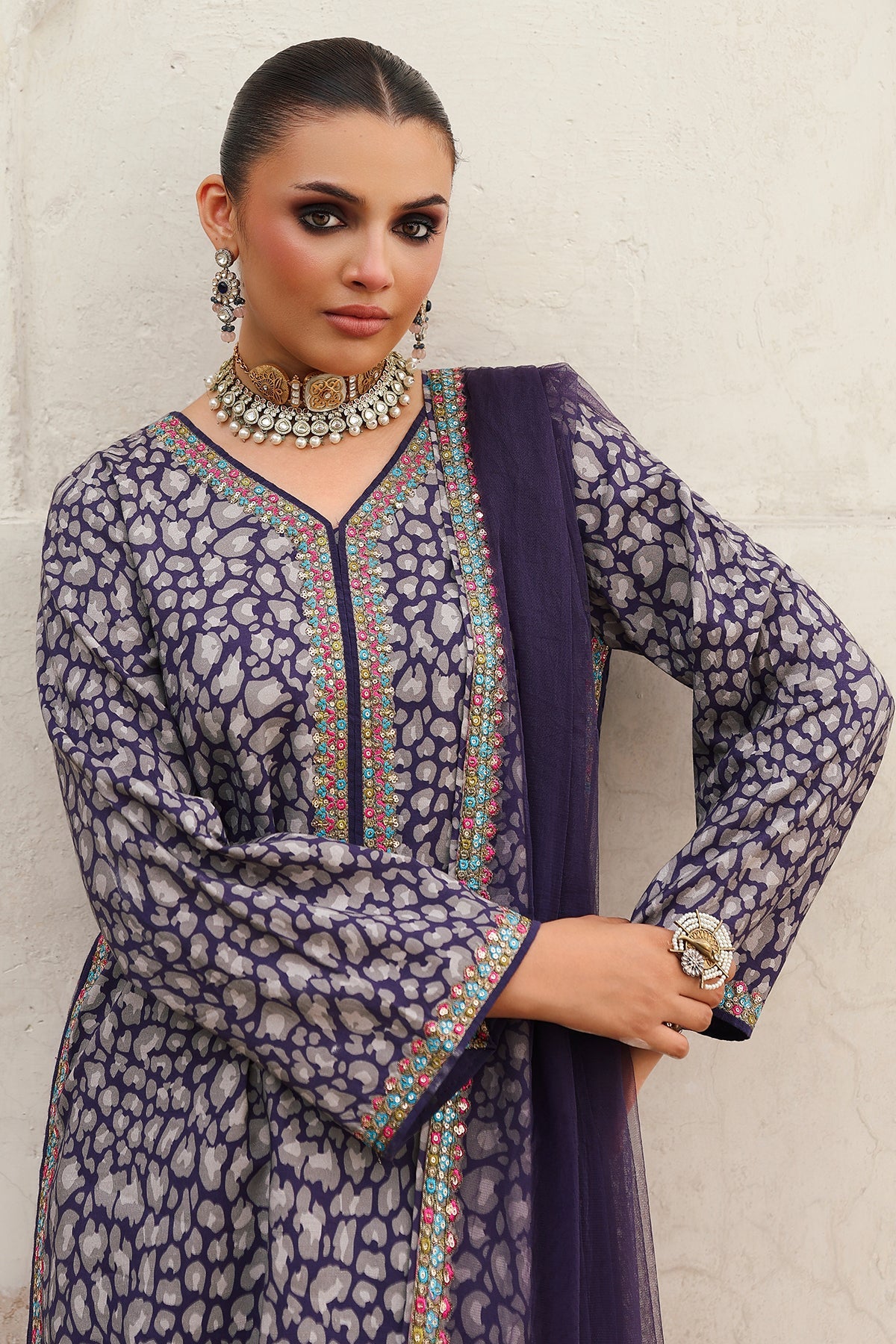 Charizma Luxury Embroidered Suit