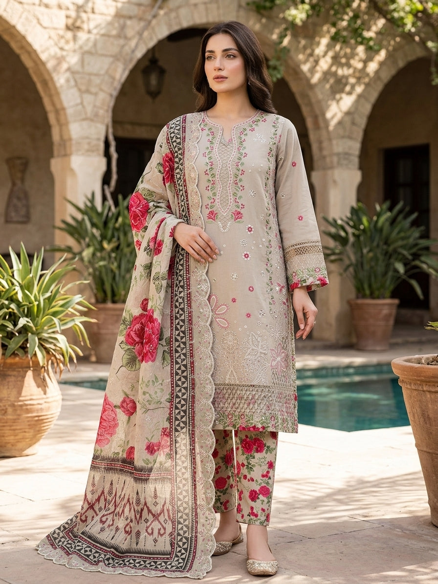 Bin Saeed Luxury Embroidered Lawn