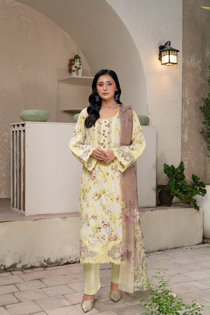 Munira Designers Embroidered Lawn