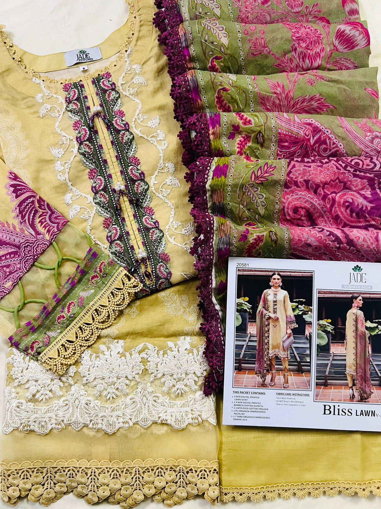 Jade Bliss Embroidery Lawn Collection