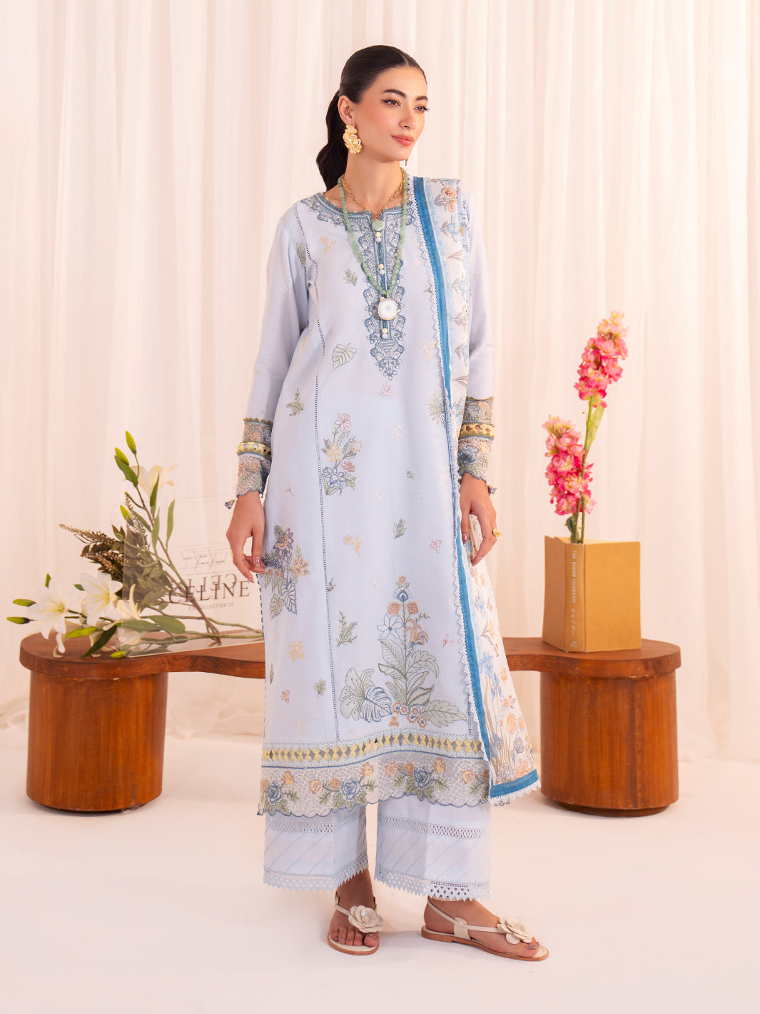 Celine by Faiza Faisal Embroidered Lawn Suits