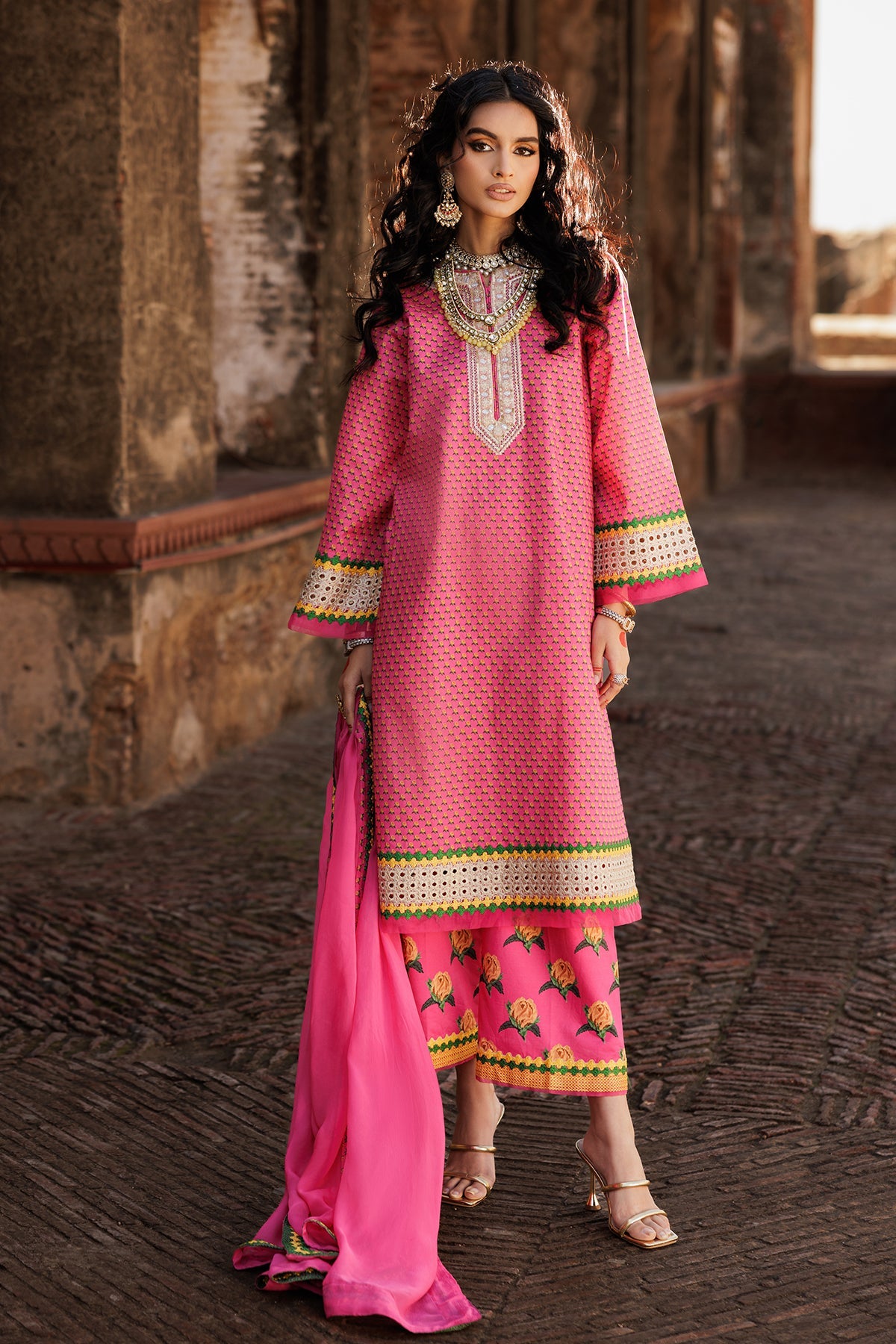 Charizma 3-PC Embroidered Lawn Suit