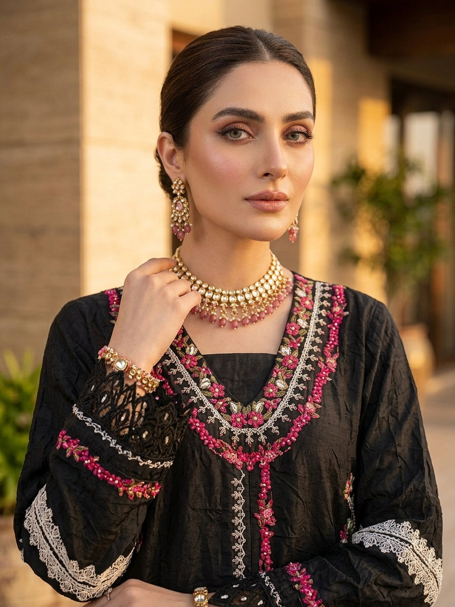 Pakistani Luxury Embroidered Silk Collection