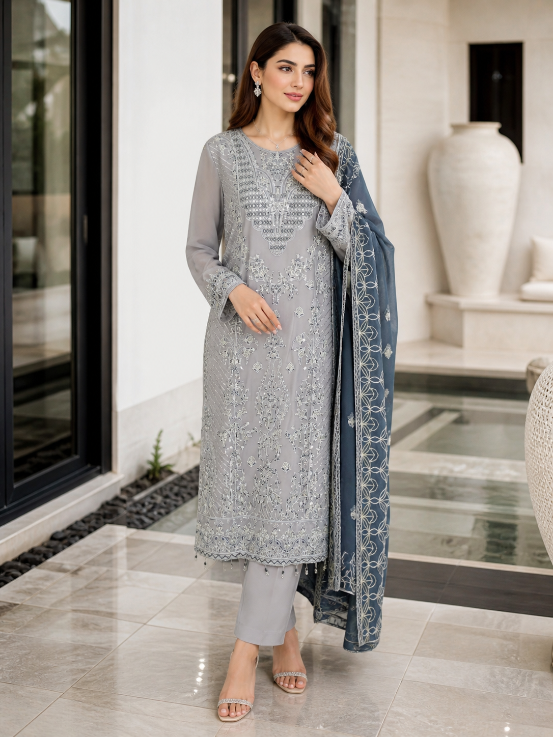 Bin Hameed Chiffon Embroidered Collection