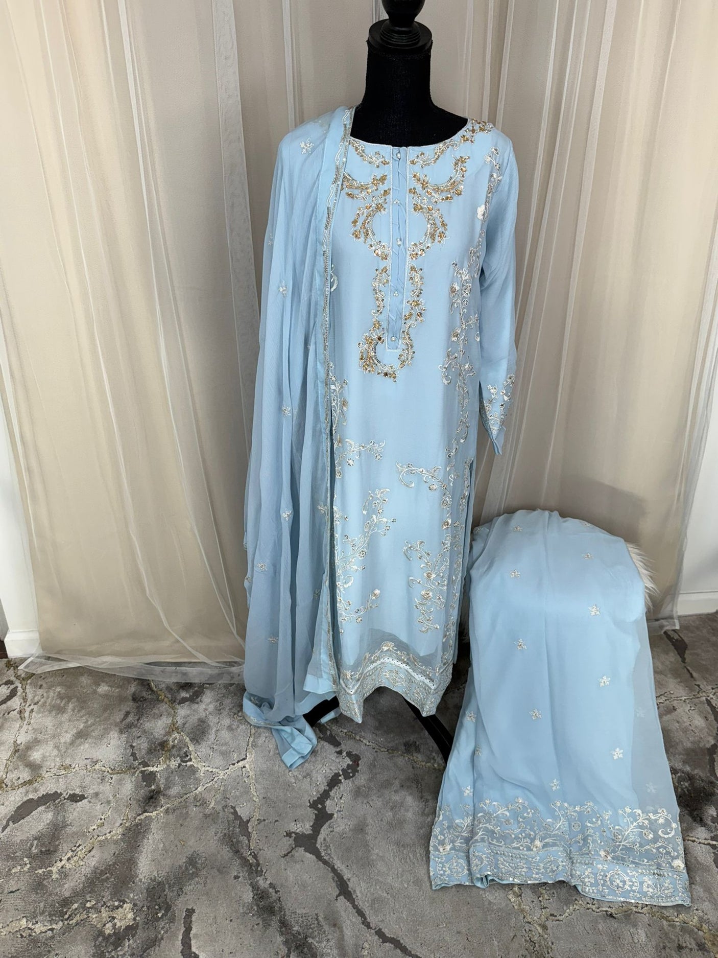 Luxury Embroidered Party wear Ready To Ship