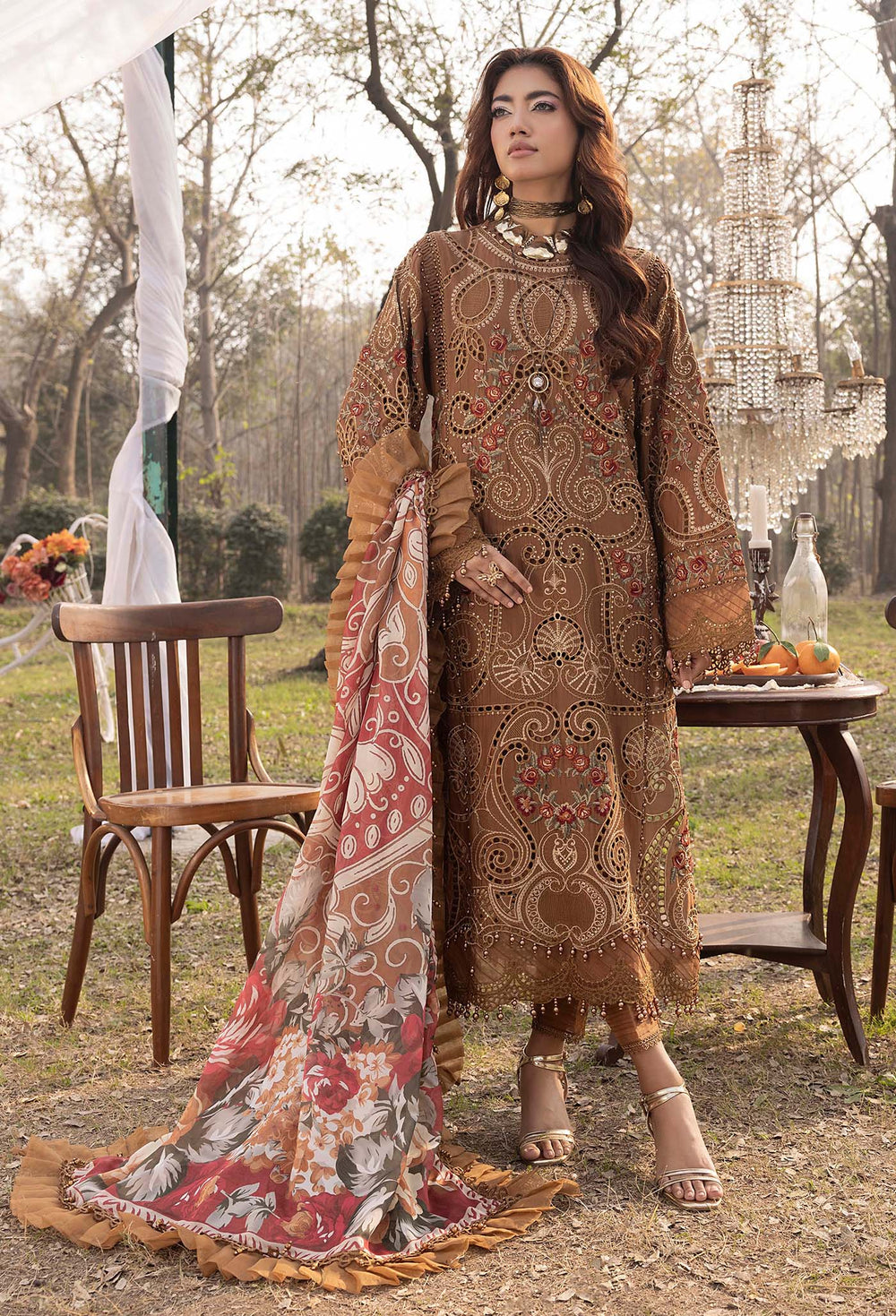 Adan's Libas Embroidered Lawn