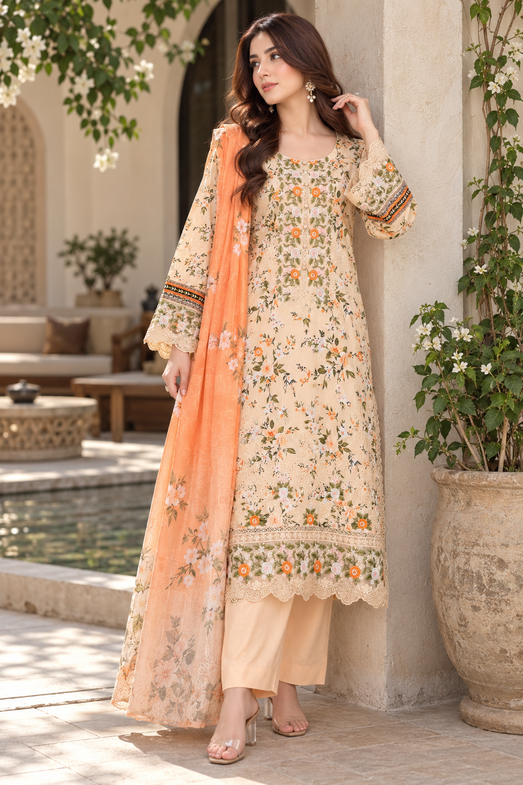 Munira Designers Embroidered Lawn
