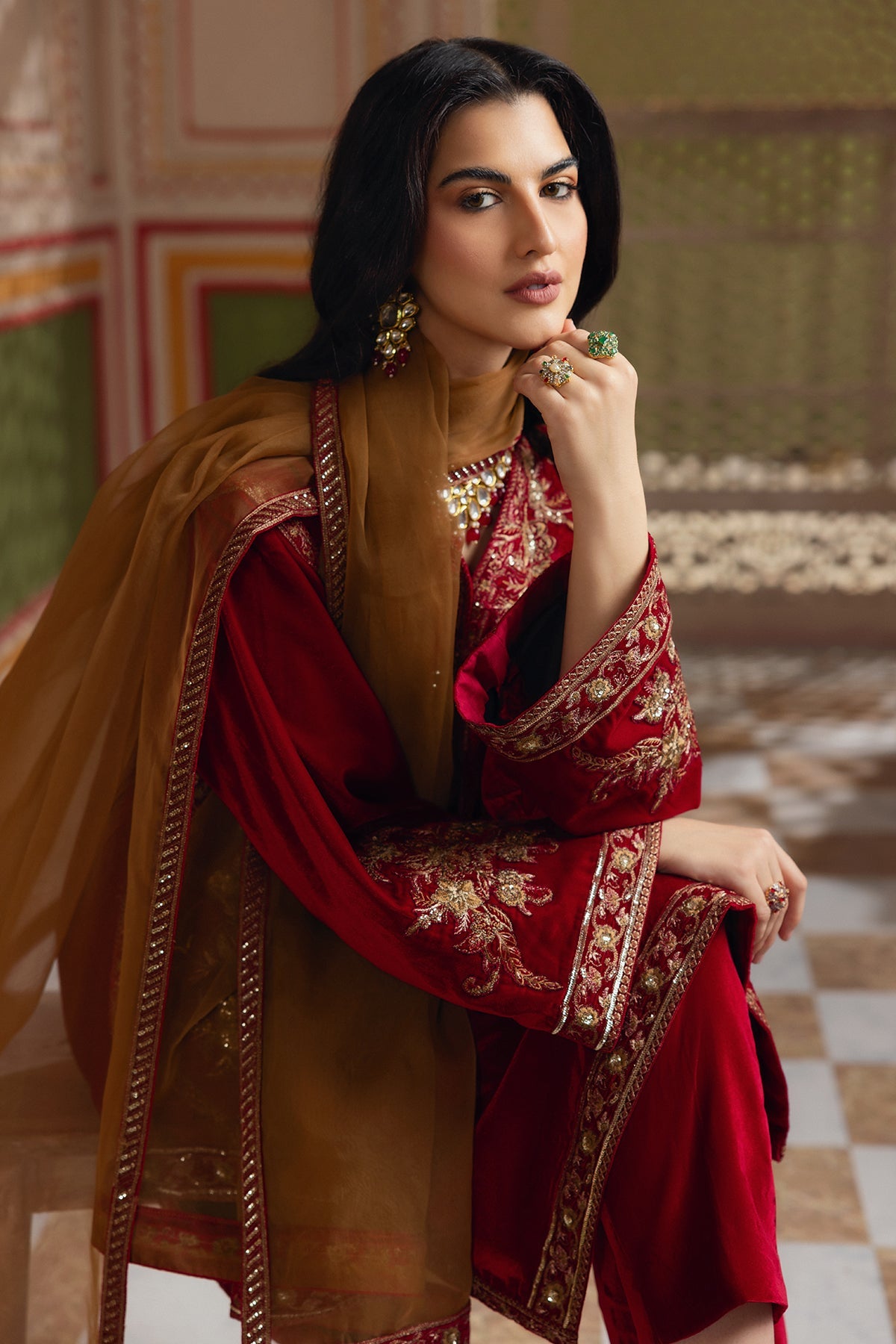 Charizma Luxury Embroidered Velvet