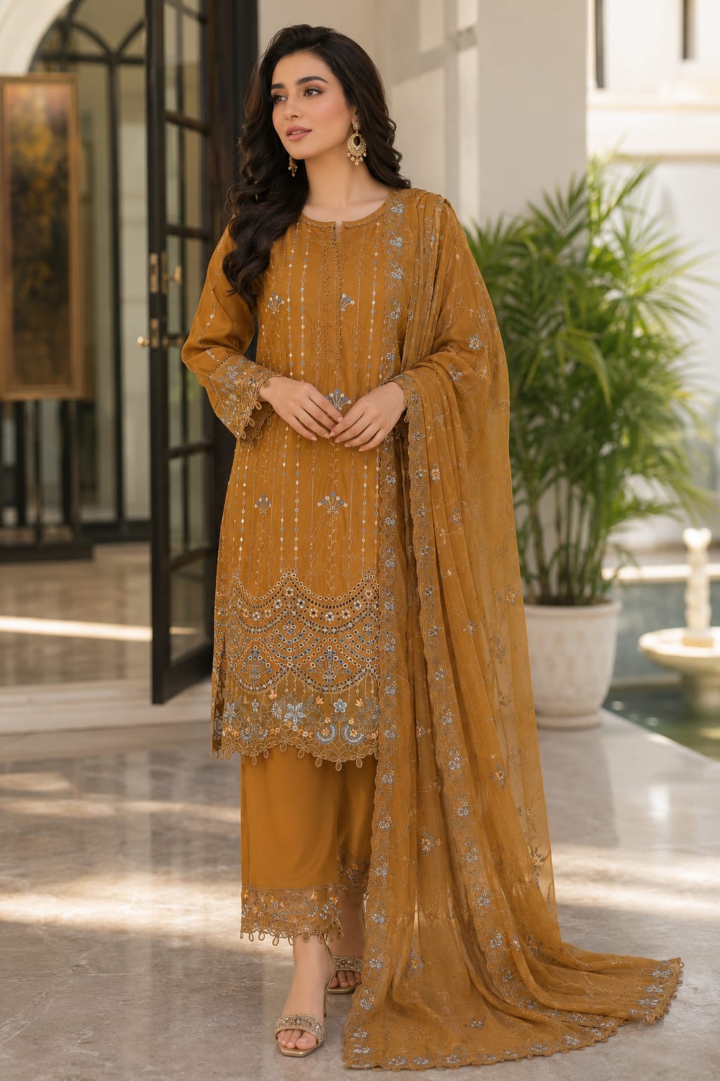 Bin Saeed Embroidered Luxury Lawn
